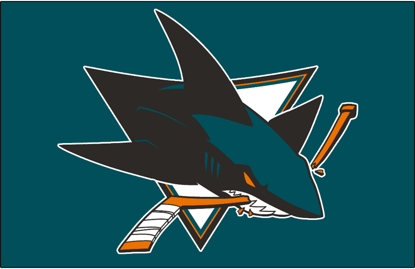 San Jose Sharks 2007 08 Jersey Logo vinyl decal